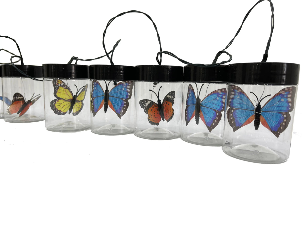Butterfly Jar Solar String Light, 10 Count Light Crosslight