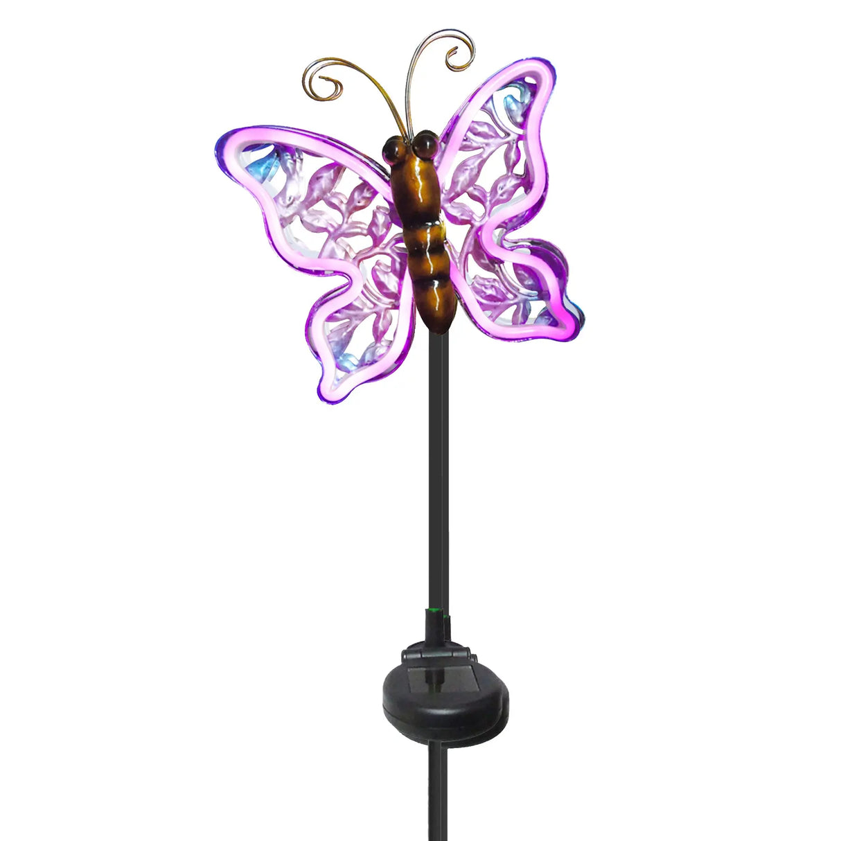 Neon Butterfly Solar Stake Light ShopFGI