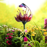 Flower and Butterfly Solar Garden Stake