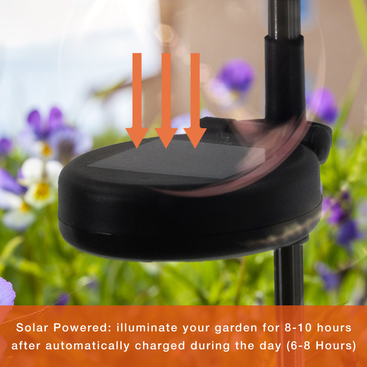 Flower and Butterfly Solar Garden Stake