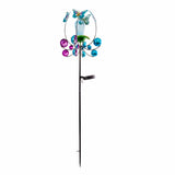 Hummingbird and Butterfly Solar Stake Light & Wind Spinner