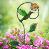 Hummingbird and Butterfly Solar Garden Stake Crosslight