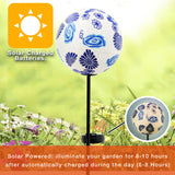 Paper Mache Ball Solar Garden Stake