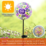 Paper Mache Ball Solar Garden Stake